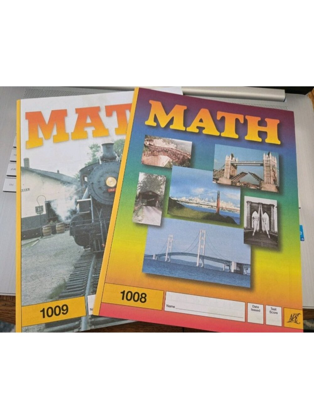 NEW ACE School of Tomorrow Math 1008 1009 1st grade workbooks with tests
